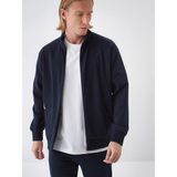 Xint Erkek Lacivert Pamuk Dokulu Regular Fit Sweat Mont