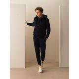 Xint Erkek Lacivert Pamuk Dokulu Slim Fit Sweat Mont - 2XL