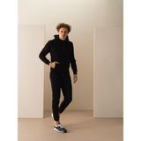 Xint Erkek Siyah Pamuk Dokulu Slim Fit Sweat Mont - XL