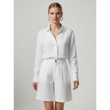 Xint Kadın Beyaz %100 Keten Oversize Gömlek - XL