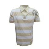 Xınt X5183 Erkek Penye Baskılı Polo Yaka Kısa Kollu Çizgili T-Shirt