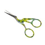 XINYI Nakış Dikiş Makası Leylek Desenli Baskılı mk-lm-101224 Sarı - Yeşil