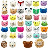 XIPEGPA 40 adet Mini hayvan peluş oyuncak seti sevimli küçük hayvan doldurulmuş oyuncak anahtarlık parti iyilik anahtarlık süsleme Goody çanta paskalya yumurtası Stuffers karnaval doğum günü partisi