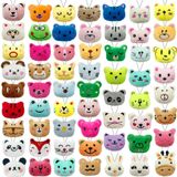 XIPEGPA 60 adet Mini hayvan peluş oyuncak seti sevimli küçük hayvan doldurulmuş oyuncak anahtarlık parti iyilik anahtarlık süsleme Goody çanta paskalya yumurtası Stuffers karnaval doğum günü partisi