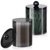 XIPENGKEJI 2 PAKET Qtip Tutucu-10oz, 12 oz, Banyo Teneke Kutu Depolama Organizasyonu için Qtip Tutucu Dispenseri, Makyaj Makyaj Düzenleyici, Pamuk Topu, Pamuklu Çubuk, Pamuklu Yuvarlaklar, Diş İpi
