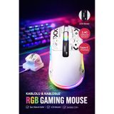 XİRA 24000 DPI RGB Gaming Mouse | Kablosuz + Bluetooth + Kablolu | LCD Ekranlı | Şarj Standlı Profesyonel Oyuncu Mouse