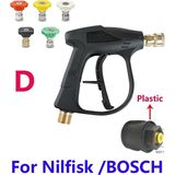 Xiyu Shop Gümüş Tarzı Yüksek Basınçlı Yıkama Tabancası Temizleme M22 Hortum Bağlantısı ve Karcher Için K2K3K4K5K6K7NILFISK Hızlı Bağlantı Yüksek Basınçlı Su Tabancası (Yurt Dışından) - 0,2 mm