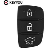 Xiyu Shop Keyyou Otomobil Parçaları Yedek Kauçuk Kılıf Araba Tuş Takımı Hyundai 3 Düğmeler Anahtar Kabuk Boş Kapak (Yurt Dışından)