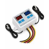 XK-W1088 İkili Dijital Sıcaklık Kontrollü Termostat | 220V AC | 1500W | Çift Sensörlü