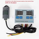Xk-W1099 Ac 220V Dijital Termostat Sıcaklık Ve Nem Kontrol Cihazı (220V Ac İle Çalışır)