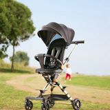 Xkabu Grand Star 360 Derece Dönebilen Çift Taraflı Kabin Boy Bebek Arabası - Siyah