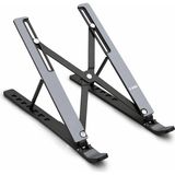 Xkin Laptop Standı Alüminyum Ayarlanabilir Notebook MacBook iPad Tablet Yükseltici Tutucu - Siyah