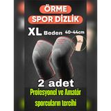 XL beden 2 Li Set 3D Örme Sporcu Dizlik – Ağrı Azaltıcı, Diz Koruyucu Nefes Alabilir, Kompresyon Destekli, Kaymaz, voleybol,fitnes,basketbol,doğa sporları