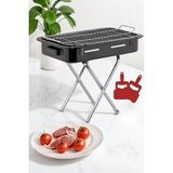 Xl Emaye Mangal Katlanır Ayaklı 52 x 32 cm No:2 720535 2 Adet Yelpaze Hediyeli
