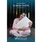 Xl Mega Boy Ortopedik Yastık - Boyun Destekli Visco Yastık 60X40X11/8 Pembe - 60 x 40 x 11 x 8 cm