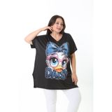XL Modam KADIN LİKRALI DESENLİ BÜYÜK BEDEN TUNİK