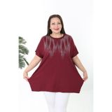 XL Modam KADIN SİM DESENLİ BÜYÜK BEDEN TUNİK