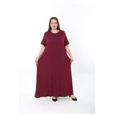 XL Modam XLMODAM KADIN TAŞLI LİKRALI BÜYÜK BEDEN ELBİSE