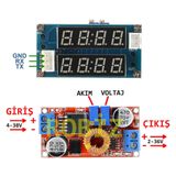 XL4015 Ayarlanabilir Voltaj ve Akım Kontröllü Güç Kaynağı Voltmetre Ampermetre Göstergeli 4-38V To 1.25-36V 0.2A to 5A Step-Down Güç Kaynağı (Voltaj Düşürür)
