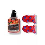 Xlan Caas Çilek Aromalı Masaj Yağı 100 Ml - Erkeklere Özel Destekleyici 6'Lı - 2 Adet