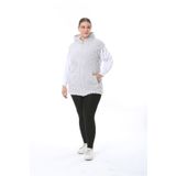 xlargebutik BÜYÜK BEDEN GİYİM GRİY YELEK PELUŞ POLAR ESNEK SICACIK YUMUŞACIK