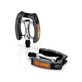 XLC PEDAL CITY/TREKKİNG REFLEKTÖRLÜ SİYAH CR-MO 9/16'' VP-615