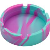 Xlift Silikon Küllük Bükülebilir, Isıya Dayanıklı Kül Tablası (Turkuaz Pembe) - Turkuaz - Pembe