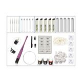 Xline XLM-199 Microblading Seti 1 Adet Mıcrobladıng Kalemi ve 30 Adet Eldiven ile Renkli İğne Seti