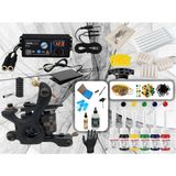 Xlinetattoo XL-3499 Black-Whıte Dijital Adaptörülü Tattoo Dövme Makinası Seti Profesyonel