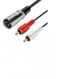 Xlr Erkek -2 Rca Erkek Kablo 2 Metre