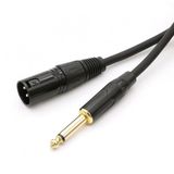 Xlr Erkek - 6.35 Mm Erkek Kaliteli Enstrüman Gitar Kablosu 20 Metre