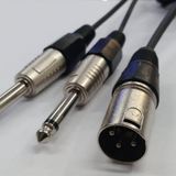Xlr Erkek To 2x 6.3 Mm Mono Kablo 15 Metre