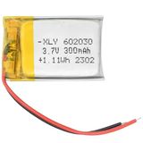 Xly-602030 3.7 Volt 300 Mah Lityum Polimer Pil