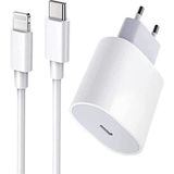 Xmart Iphone 13 Pro Uyumlu 25W Hızlı Şarj Aleti Adaptör + Kablo (1m) - Beyaz