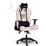 XMAX Beyaz Oyuncu Koltuğu Ergonomik Tasarım ile Konforlu Destek Sağlayan Kumaş Malzeme