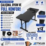XMAX Jetkur Siyah Mdf Bilgisayar Oyuncu Masası Lazer Kesim Sallanmaz Metal Ayaklı - Vida Derdi Yok - 120 x 60 cm