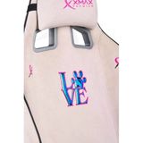 Xmax / Rio Plus Love Açık Pembe Su İtici Lüks Kadife Şönil Kumaş Oyuncu Koltuğu / 120 Kg Taşıma