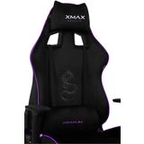 XMAX / Rio Pus Balerion Terletmez Kadife Kumaş Siyah Gaming Oyuncu Koltuğu / 120 Kg Taşır