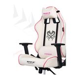XMAX/Rio Balerion Terletmez Kadife Kumaş Beyaz Gaming Oyuncu Koltuğu / 120 Kg Taşır 213434547566575678