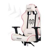 XMAX/Rio Balerion Terletmez Kadife Kumaş Beyaz Gaming Oyuncu Koltuğu / 120 Kg Taşır 34534577634234467