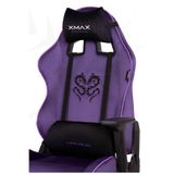 XMAX/Rio Balerion Terletmez Kadife Kumaş Mor Gaming Oyuncu Koltuğu / 120 Kg Taşır 234667352432413