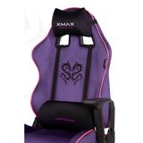 XMAX/Rio Balerion Terletmez Kadife Kumaş Mor Gaming Oyuncu Koltuğu / 120 Kg Taşır 34565474563525