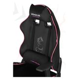 XMAX/Rio Balerion Terletmez Kadife Kumaş Siyah Gaming Oyuncu Koltuğu / 120 Kg Taşır 234456674345