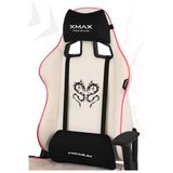 XMAX/Rio Plus Balerion Terletmez Kadife Kumaş Beyaz Gaming Oyuncu Koltuğu / 120 Kg Taşır 23456576573