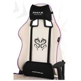 XMAX/Rio Plus Balerion Terletmez Kadife Kumaş Beyaz Gaming Oyuncu Koltuğu / 120 Kg Taşır 23465687567245