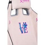 XMAX/Rio Plus Love Açık Pembe Su İtici Lüks Kadife Şönil Kumaş Oyuncu Koltuğu / 120 KG Taşıma 564563746543563