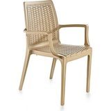 Xml Bayiciniz Tr SY-2524 Örgü Desenli Rattan Bahçe Koltuk Sandalye 4'lü Set - Genel