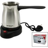 XML Evreni CRW-7104 Inox Krom Çelik Cezve Kahve Makinesi 6 Fincan Kapasiteli 600W (4434)