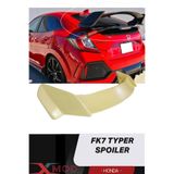 XMOD Honda Civic Fk7 HB Spoiler Boyasız Abs Plastik Yüksek Typer Spoyler Modeli 2016 Sonrası