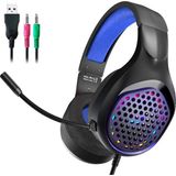 Xmowi R1 Gaming Mikrofonlu Rgb Oyuncu Kulaklığı Pc- Dizüstü ve PS4-(5775) - MCT1183-2832 - Mavi - Siyah